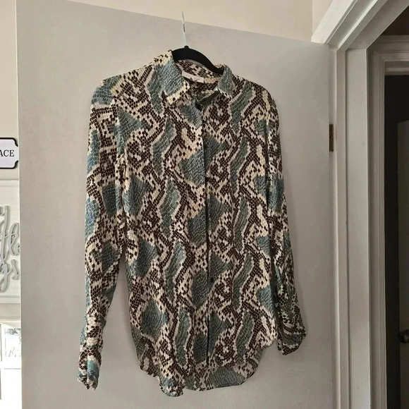 TOPSHOP snake print blouse - Picture 2 of 7